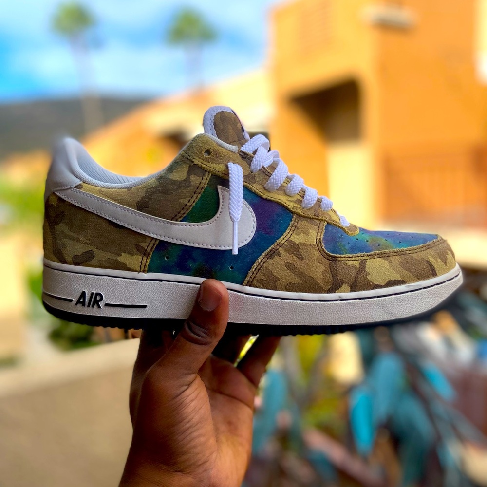 NIKE AIR FORCE 1 LOW 07’ “Desert Storm Camo” VERY RARE SHOE!!!